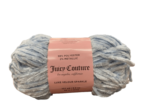 Juicy Couture Luxe Velour Sparkle Yarn - 107 Yards - New Creations Fabric & Foam Inc