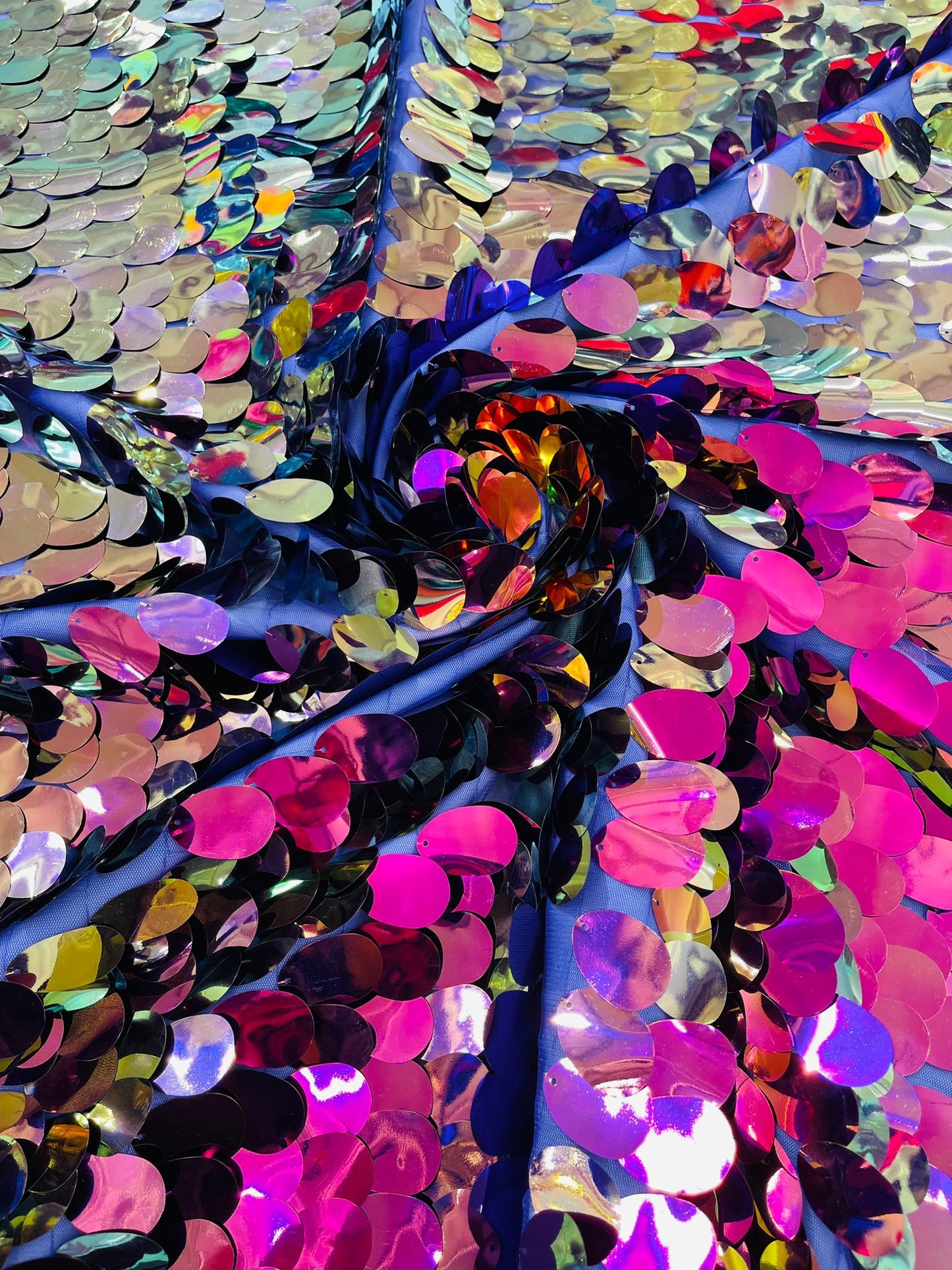 Jumbo Oval Sequin Fabric 54” Wide| New Creations Fabric & Foam Inc. - New Creations Fabric & Foam Inc