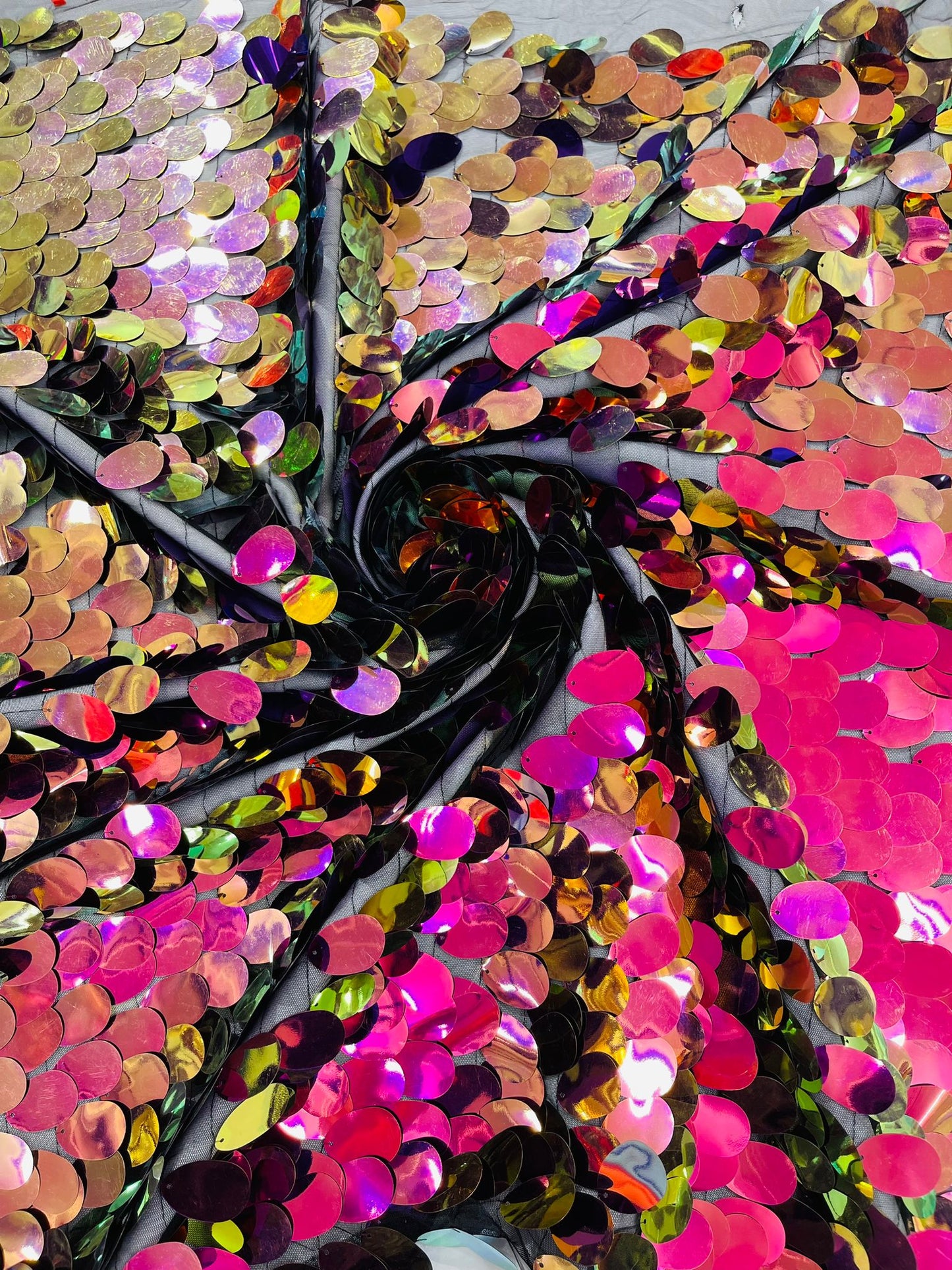 Jumbo Oval Sequin Fabric 54” Wide| New Creations Fabric & Foam Inc. - New Creations Fabric & Foam Inc