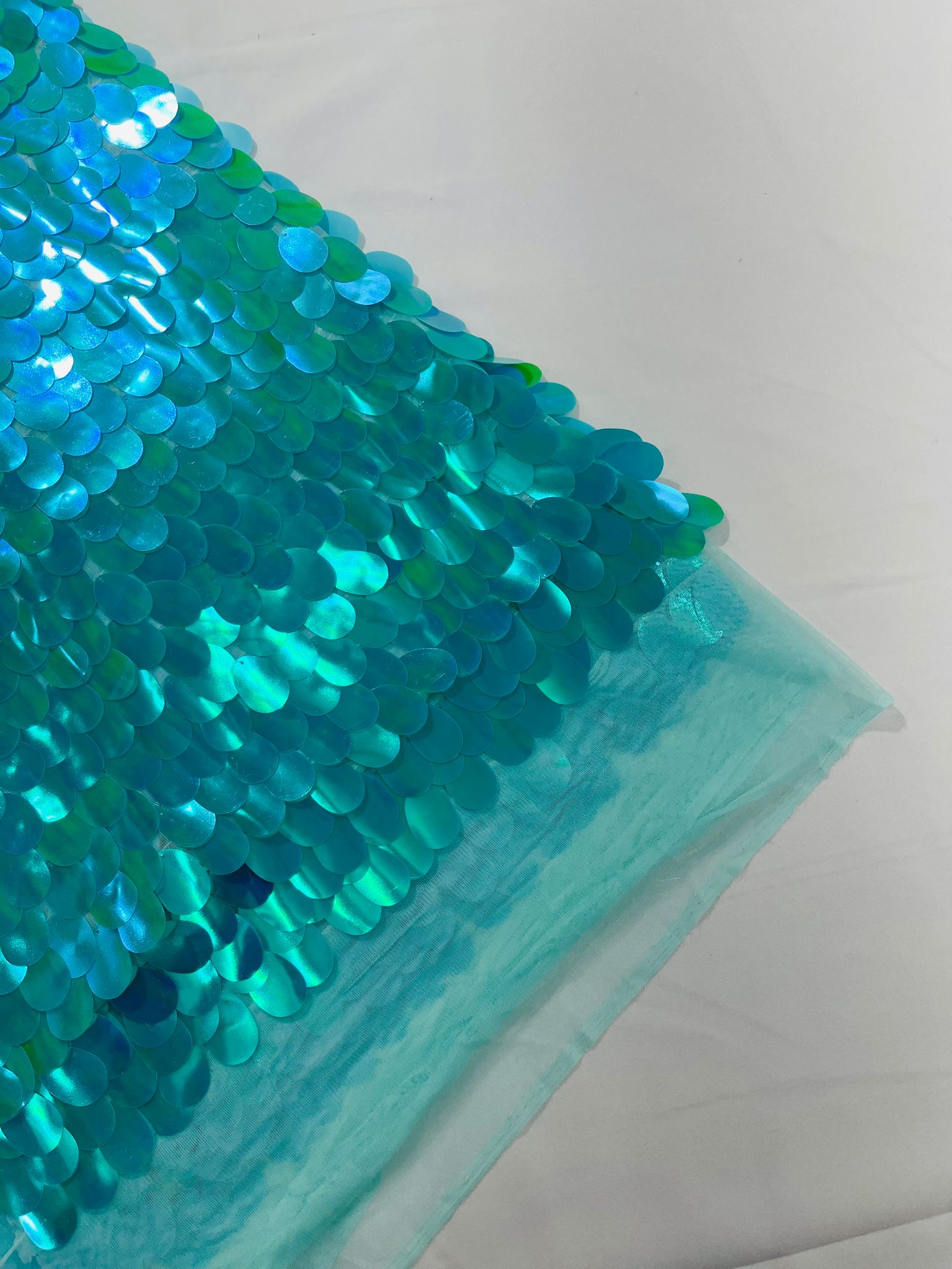 Jumbo Oval Sequin Fabric 54” Wide| New Creations Fabric & Foam Inc. - New Creations Fabric & Foam Inc