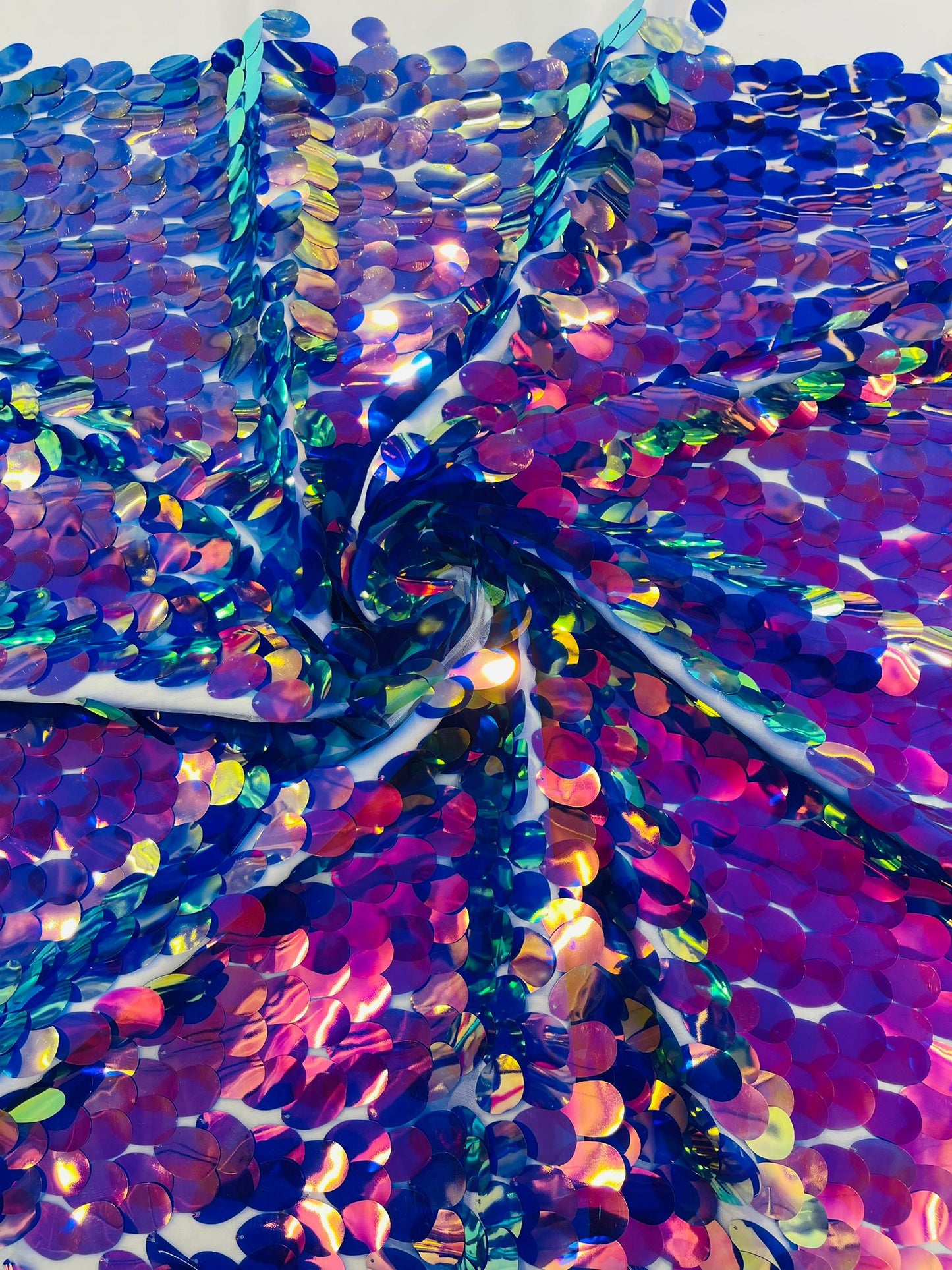 Jumbo Oval Sequin Fabric 54” Wide| New Creations Fabric & Foam Inc. - New Creations Fabric & Foam Inc