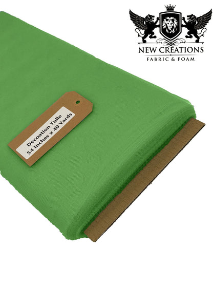 Kelly Green Tutu Fabric Bolt Bridal Party Wedding Decoration, Wholesale Tulle, Party, Tulle Net. - New Creations Fabric & Foam Inc