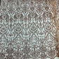 King Damask Sequin Fabric 54” Wide| New Creations Fabric & Foam Inc. - New Creations Fabric & Foam Inc