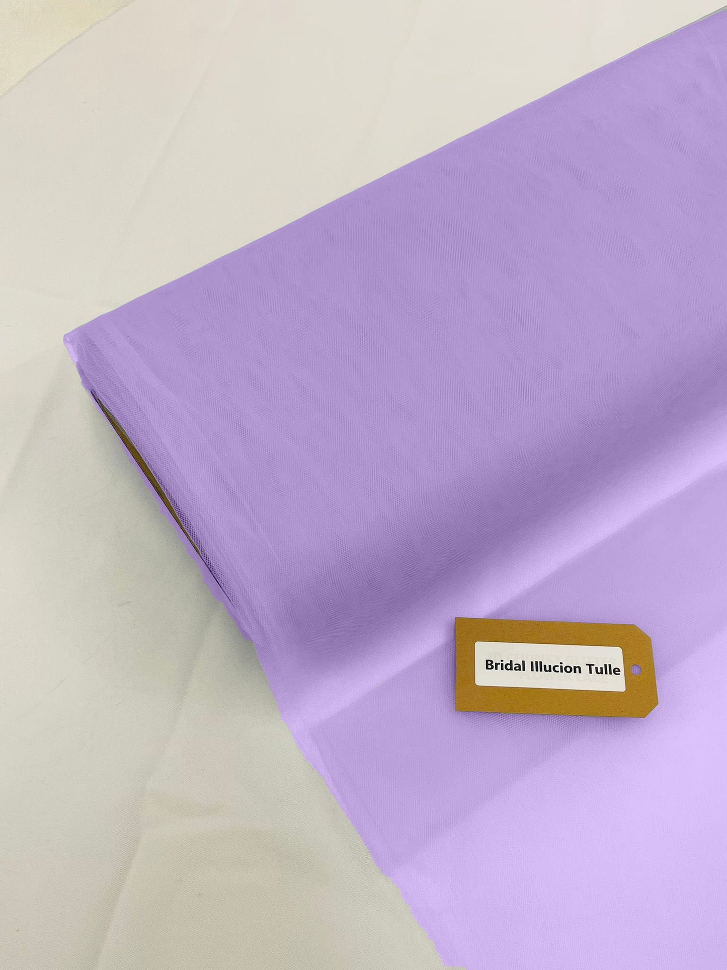 Light Lavender - Bridal Illusion Tulle 108"Wide Polyester Premium Tulle Fabric Bolt, By The Roll. - New Creations Fabric & Foam Inc