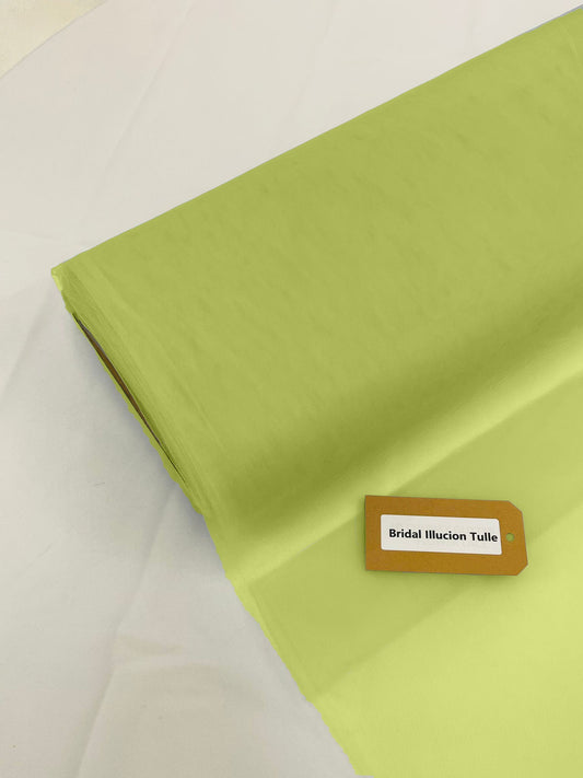 Light Sage Green - Bridal Illusion Tulle 108"Wide Polyester Premium Tulle Fabric Bolt, By The Roll. - New Creations Fabric & Foam Inc