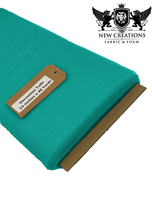 Light Teal Tutu Fabric Bolt Bridal Party Wedding Decoration, Wholesale Tulle, Party, Tulle Net. - New Creations Fabric & Foam Inc