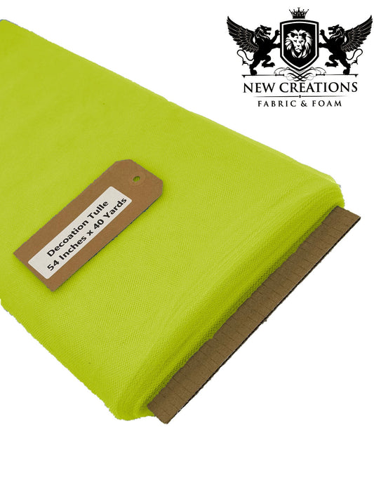 Lime Green Tutu Fabric Bolt Bridal Party Wedding Decoration, Wholesale Tulle, Party, Tulle Net. - New Creations Fabric & Foam Inc