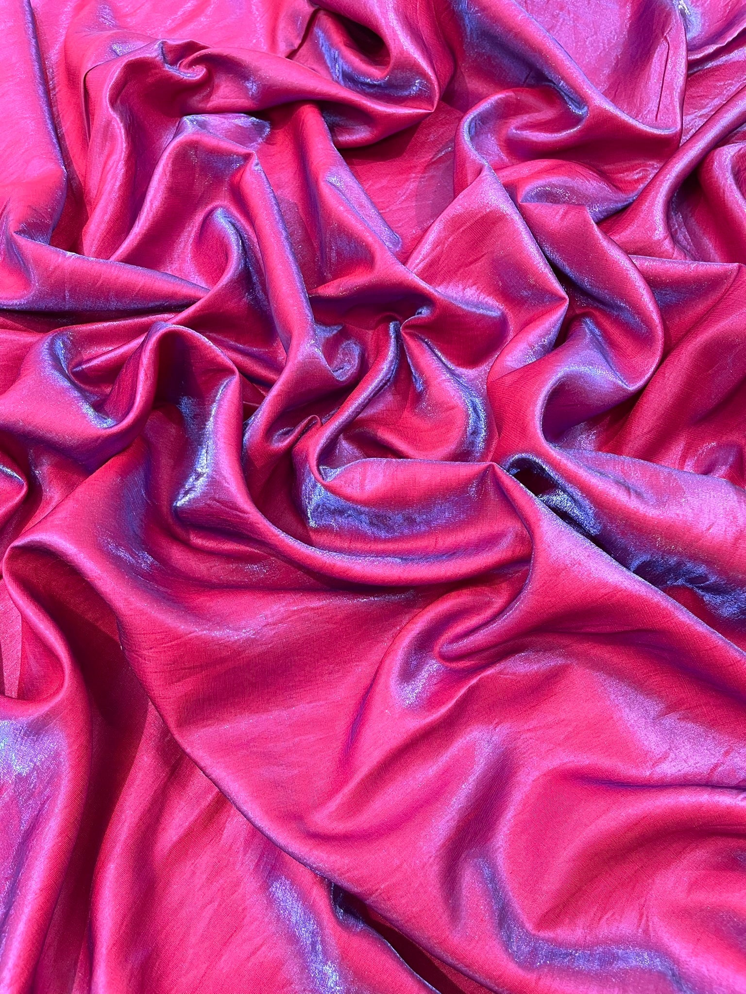 Liquid Iridescent Dupioni Fabric 58" Wide| Costume, Dressmaking, Flowing Lightweight Material - New Creations Fabric & Foam Inc