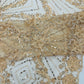 Luxury Bridal Fabric with Geometric Beading on a mesh 54” Wide| New Creations Fabric & Foam Inc. - New Creations Fabric & Foam Inc