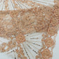 Luxury Bridal Fabric with Geometric Beading on a mesh 54” Wide| New Creations Fabric & Foam Inc. - New Creations Fabric & Foam Inc