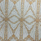 Luxury Bridal Fabric with Geometric Beading on a mesh 54” Wide| New Creations Fabric & Foam Inc. - New Creations Fabric & Foam Inc