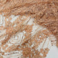 Luxury Bridal Fabric with Geometric Beading on a mesh 54” Wide| New Creations Fabric & Foam Inc. - New Creations Fabric & Foam Inc