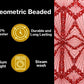 Luxury Bridal Fabric with Geometric Beading on a mesh 54” Wide| New Creations Fabric & Foam Inc. - New Creations Fabric & Foam Inc
