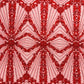 Luxury Bridal Fabric with Geometric Beading on a mesh 54” Wide| New Creations Fabric & Foam Inc. - New Creations Fabric & Foam Inc