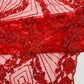 Luxury Bridal Fabric with Geometric Beading on a mesh 54” Wide| New Creations Fabric & Foam Inc. - New Creations Fabric & Foam Inc