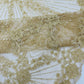 Luxury Bridal Fabric with Geometric Beading on a mesh 54” Wide| New Creations Fabric & Foam Inc. - New Creations Fabric & Foam Inc