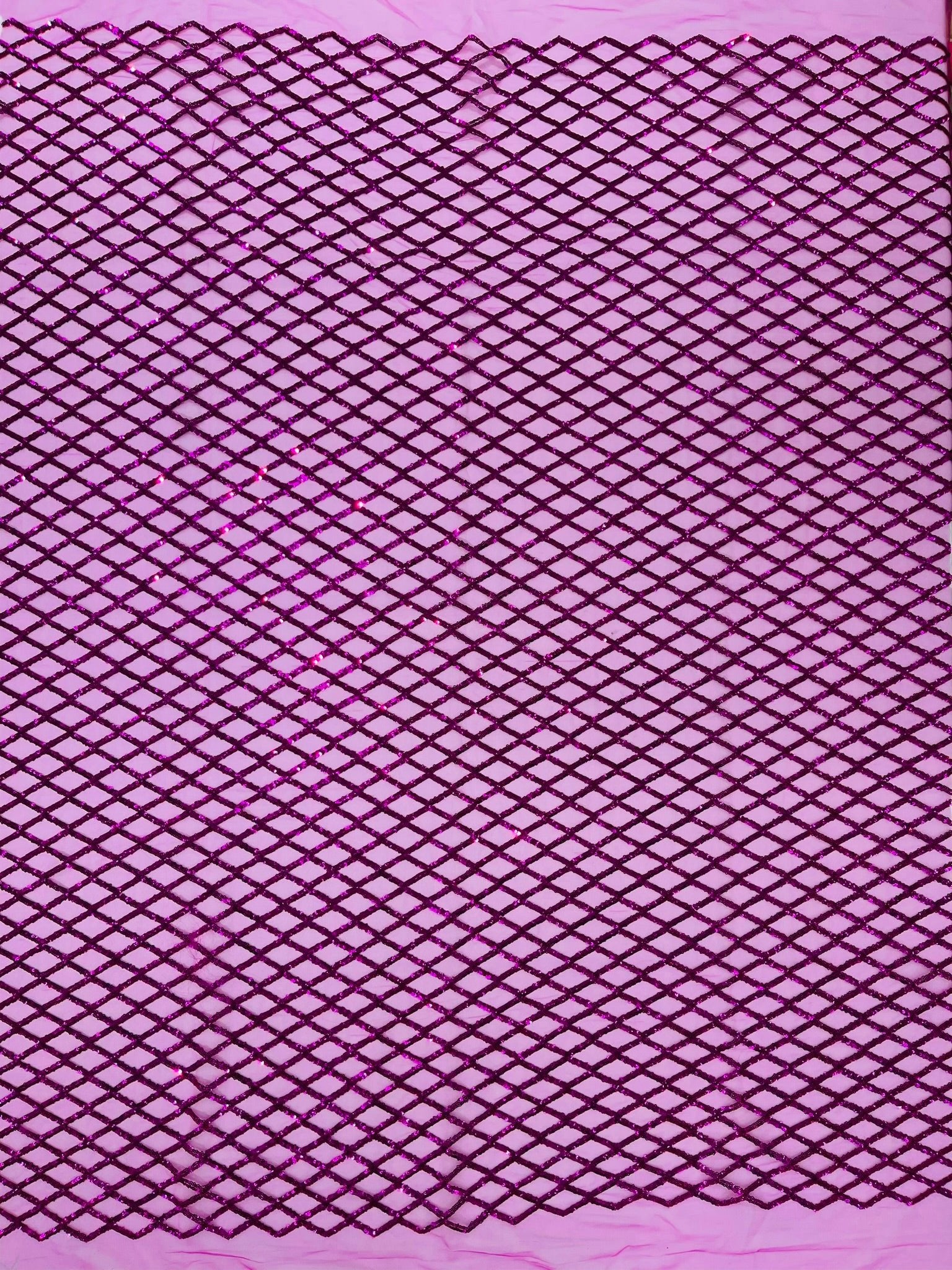 Luxury Diamond Design Mini Glitz Sequins On A Mesh 54” Wide| New Creations Fabric & Foam Inc. - New Creations Fabric & Foam Inc