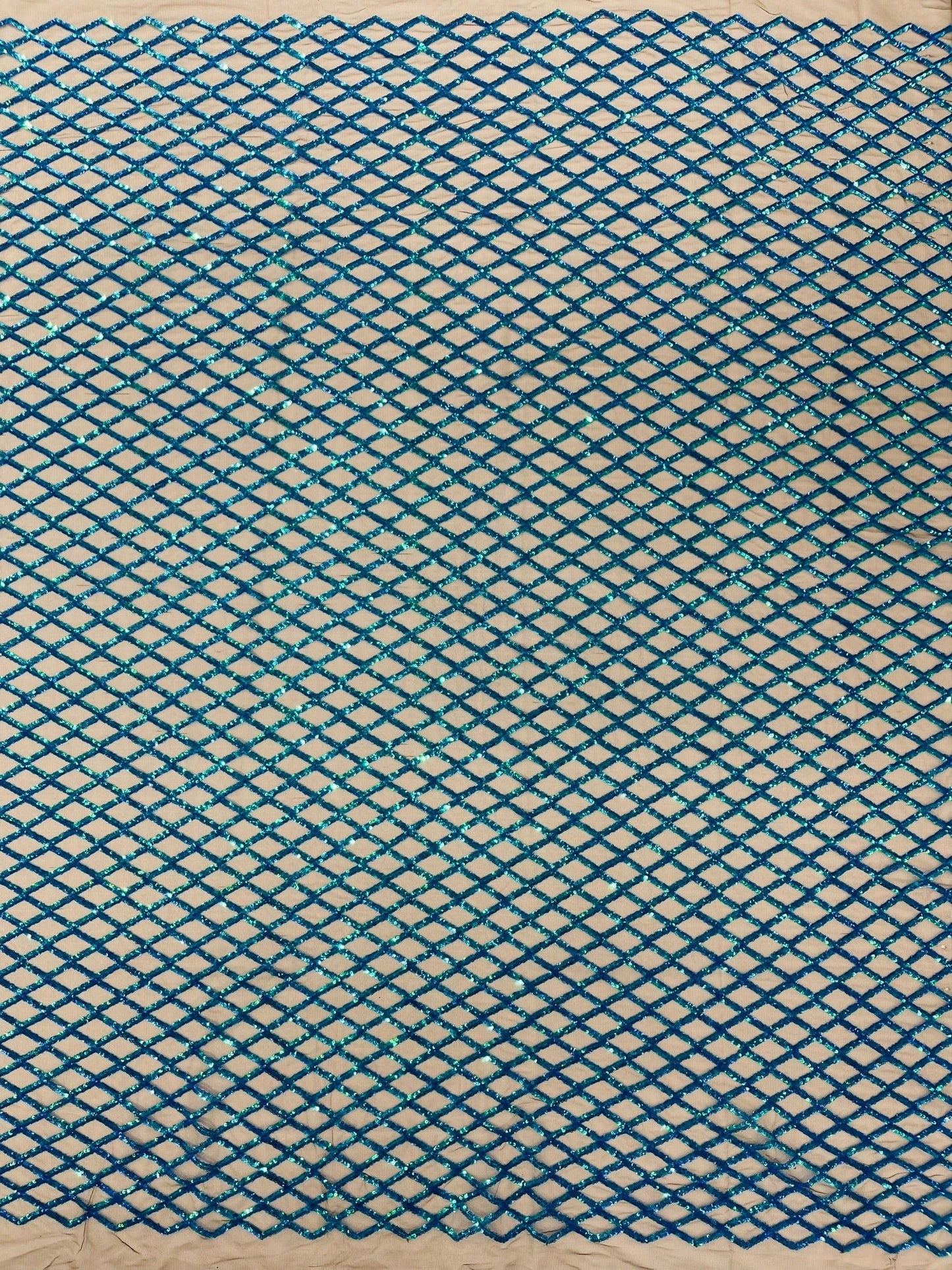 Luxury Diamond Design Mini Glitz Sequins On A Mesh 54” Wide| New Creations Fabric & Foam Inc. - New Creations Fabric & Foam Inc