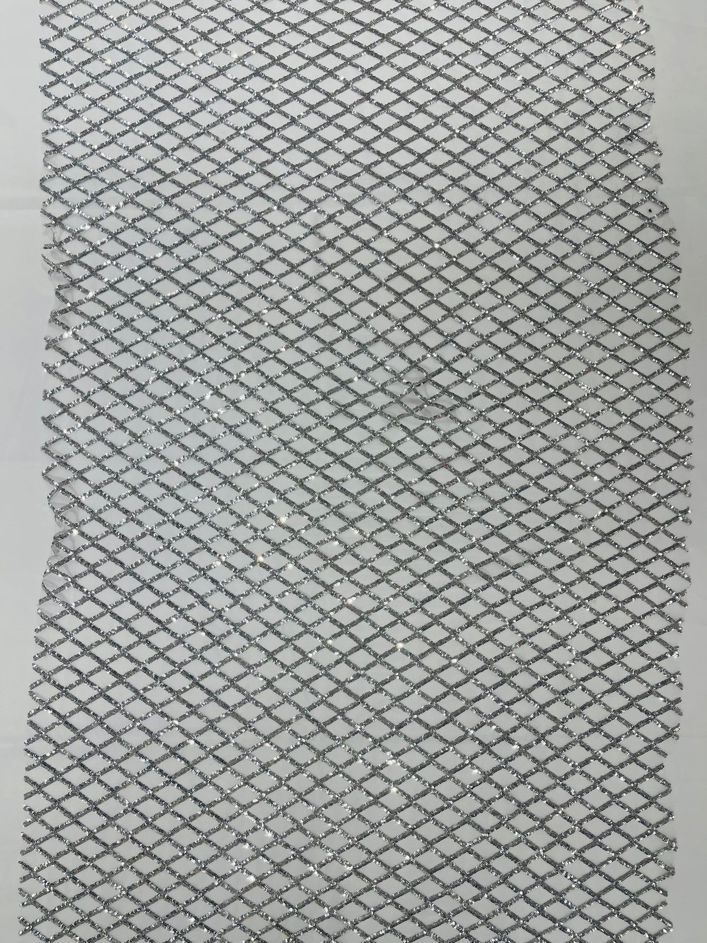Luxury Diamond Design Mini Glitz Sequins On A Mesh 54” Wide| New Creations Fabric & Foam Inc. - New Creations Fabric & Foam Inc