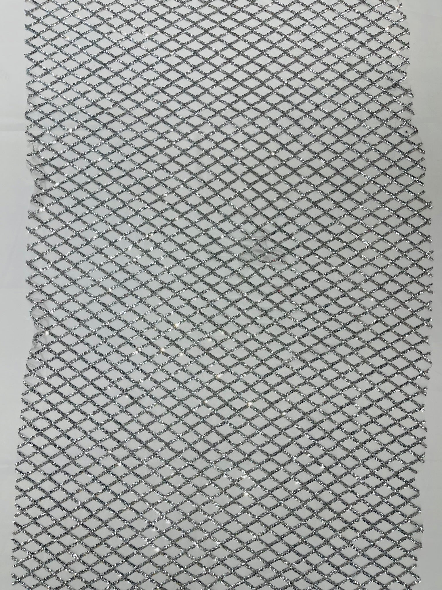 Luxury Diamond Design Mini Glitz Sequins On A Mesh 54” Wide| New Creations Fabric & Foam Inc. - New Creations Fabric & Foam Inc