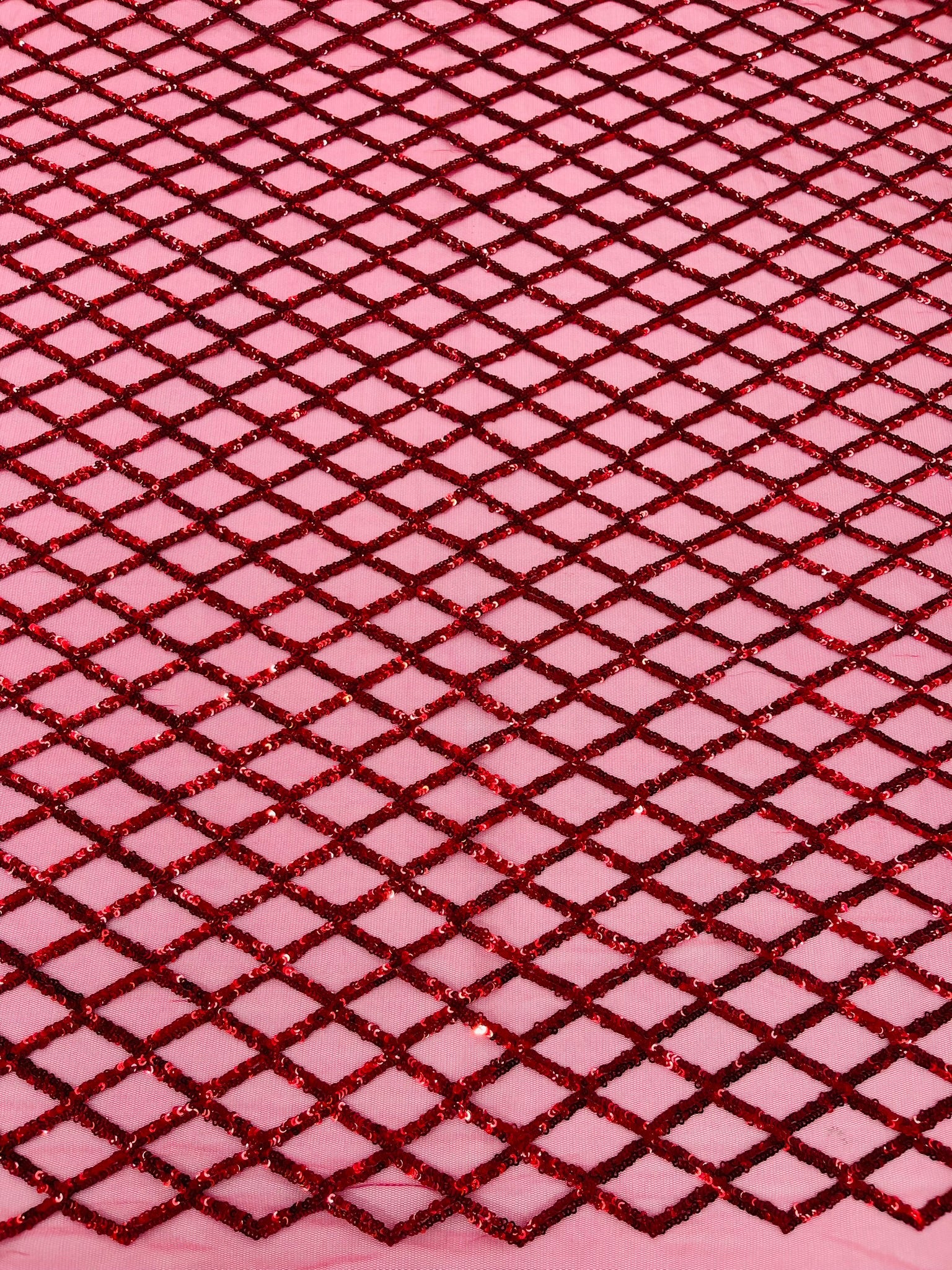 Luxury Diamond Design Mini Glitz Sequins On A Mesh 54” Wide| New Creations Fabric & Foam Inc. - New Creations Fabric & Foam Inc