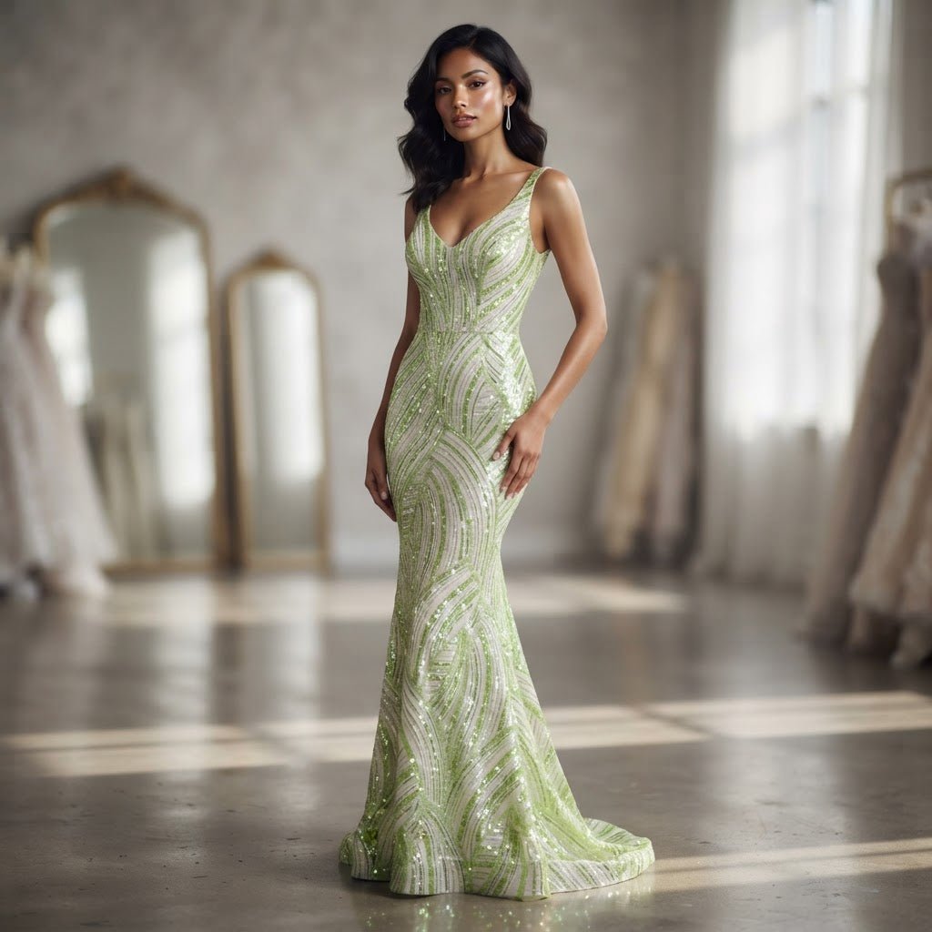 Luxury Feather Damask Beaded Lace Fabric| Prom| Wedding| By The Yard. - New Creations Fabric & Foam Inc