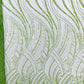Luxury Feather Damask Beaded Lace Fabric| Prom| Wedding| By The Yard. - New Creations Fabric & Foam Inc
