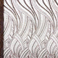 Luxury Feather Damask Beaded Lace Fabric| Prom| Wedding| By The Yard. - New Creations Fabric & Foam Inc