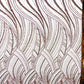 Luxury Feather Damask Beaded Lace Fabric| Prom| Wedding| By The Yard. - New Creations Fabric & Foam Inc