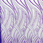 Luxury Feather Damask Beaded Lace Fabric| Prom| Wedding| By The Yard. - New Creations Fabric & Foam Inc