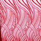 Luxury Feather Damask Beaded Lace Fabric| Prom| Wedding| By The Yard. - New Creations Fabric & Foam Inc