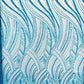 Luxury Feather Damask Beaded Lace Fabric| Prom| Wedding| By The Yard. - New Creations Fabric & Foam Inc