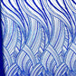 Luxury Feather Damask Beaded Lace Fabric| Prom| Wedding| By The Yard. - New Creations Fabric & Foam Inc