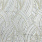 Luxury Feather Damask Beaded Lace Fabric| Prom| Wedding| By The Yard. - New Creations Fabric & Foam Inc