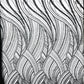 Luxury Feather Damask Beaded Lace Fabric| Prom| Wedding| By The Yard. - New Creations Fabric & Foam Inc