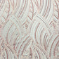 Luxury Feather Damask Beaded Lace Fabric| Prom| Wedding| By The Yard. - New Creations Fabric & Foam Inc