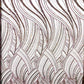 Luxury Feather Damask Beaded Lace Fabric| Prom| Wedding| By The Yard. - New Creations Fabric & Foam Inc