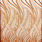 Luxury Feather Damask Beaded Lace Fabric| Prom| Wedding| By The Yard. - New Creations Fabric & Foam Inc