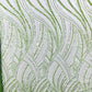 Luxury Feather Damask Beaded Lace Fabric| Prom| Wedding| By The Yard. - New Creations Fabric & Foam Inc