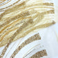 Luxury Feather Damask Beaded Lace Fabric| Prom| Wedding| By The Yard. - New Creations Fabric & Foam Inc