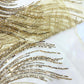 Luxury Flame Beaded Lace Fabric| Prom| Wedding| By The Yard. - New Creations Fabric & Foam Inc