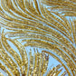 Luxury Flame Beaded Lace Fabric| Prom| Wedding| By The Yard. - New Creations Fabric & Foam Inc