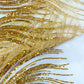 Luxury Flame Beaded Lace Fabric| Prom| Wedding| By The Yard. - New Creations Fabric & Foam Inc