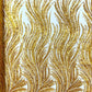 Luxury Flame Beaded Lace Fabric| Prom| Wedding| By The Yard. - New Creations Fabric & Foam Inc