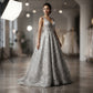 Luxury Flame Beaded Lace Fabric| Prom| Wedding| By The Yard. - New Creations Fabric & Foam Inc