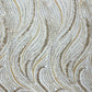 Luxury Wave Beaded Lace Fabric| Prom| Wedding| By The Yard. - New Creations Fabric & Foam Inc