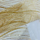 Luxury Wave Beaded Lace Fabric| Prom| Wedding| By The Yard. - New Creations Fabric & Foam Inc