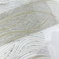 Luxury Wave Beaded Lace Fabric| Prom| Wedding| By The Yard. - New Creations Fabric & Foam Inc