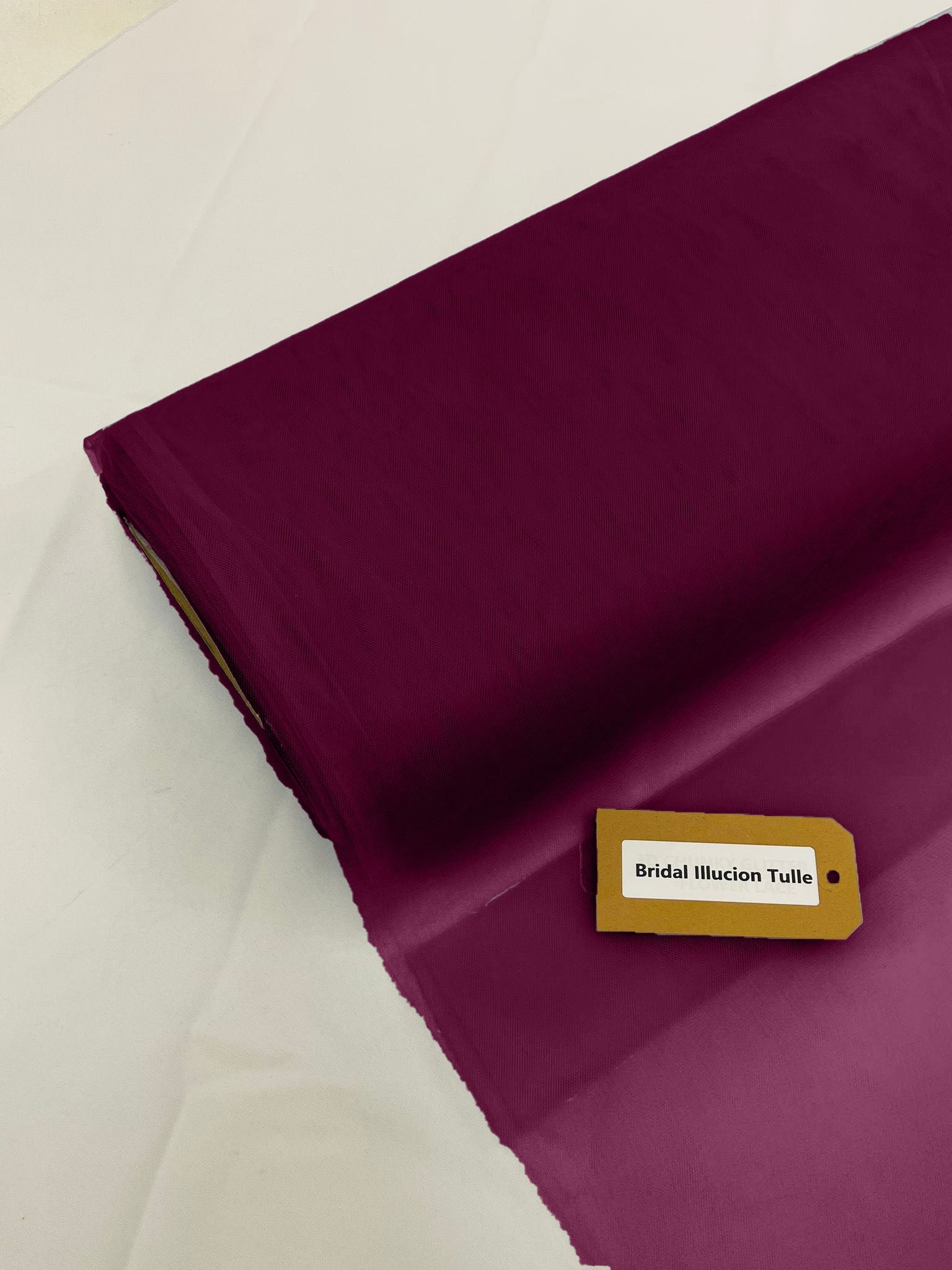 Magenta - Bridal Illusion Tulle 108"Wide Polyester Premium Tulle Fabric Bolt, By The Roll. - New Creations Fabric & Foam Inc