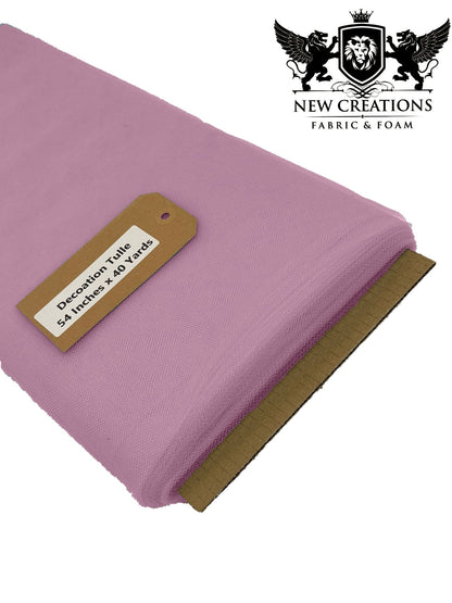 Mauve Tutu Fabric Bolt Bridal Party Wedding Decoration, Wholesale Tulle, Party, Tulle Net. - New Creations Fabric & Foam Inc
